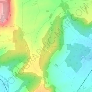 Carte topographique Bois Chenaut, altitude, relief