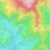 Carte topographique Calcinone, altitude, relief