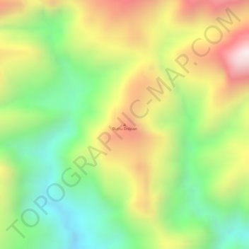 Carte topographique Buttu Doloan, altitude, relief