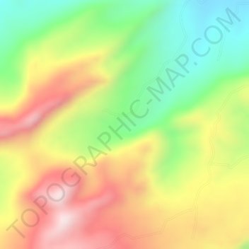 Carte topographique El Pital, altitude, relief