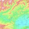 Carte topographique Mohmand Agency, altitude, relief