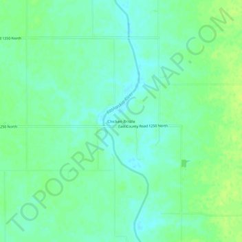 Carte topographique Chicken Bristle, altitude, relief