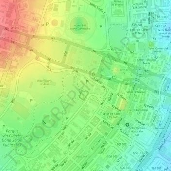 Carte topographique ipê rosa, altitude, relief