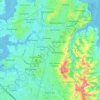 Carte topographique Botany, altitude, relief