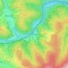 Carte topographique Krommenthal, altitude, relief