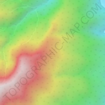 Carte topographique Mount Malinao, altitude, relief