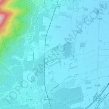 Carte topographique Kientzville, altitude, relief