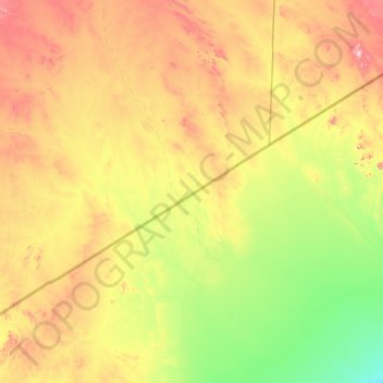 Carte topographique Sahara, altitude, relief