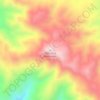 Carte topographique Orocopia Mountain, altitude, relief