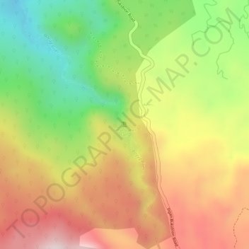Carte topographique Limunsudan Falls, altitude, relief