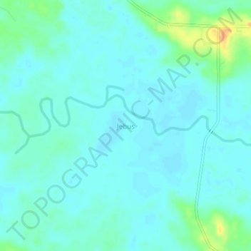 Carte topographique Jebus, altitude, relief