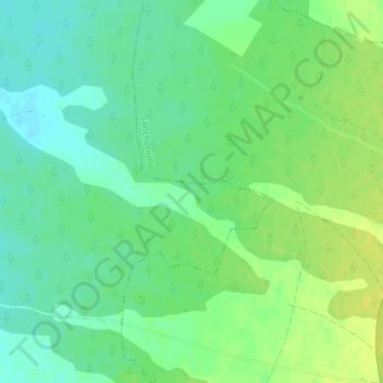 Carte topographique Arqueros, altitude, relief