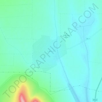 Carte topographique Lăstuni, altitude, relief