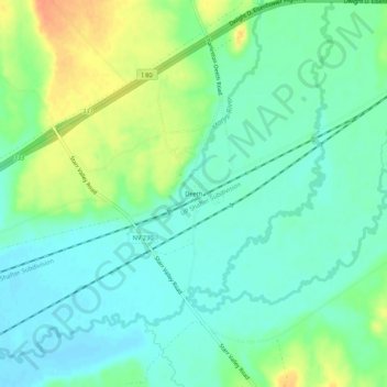 Carte topographique Deeth, altitude, relief