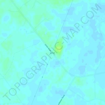 Carte topographique Jones, altitude, relief