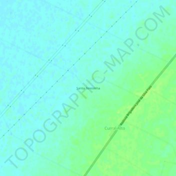 Carte topographique Santa Teresinha, altitude, relief