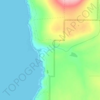 Carte topographique Quininup Falls, altitude, relief