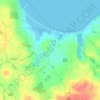Carte topographique Niendorf, altitude, relief