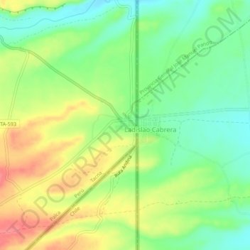 Carte topographique Tripartito, altitude, relief