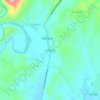 Carte topographique Manganip, altitude, relief