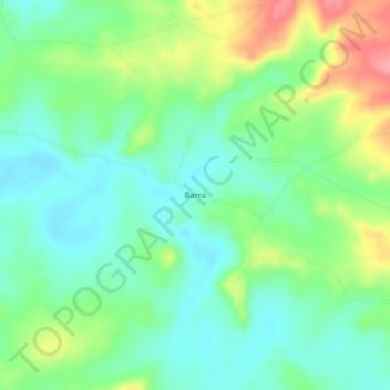 Carte topographique Barra, altitude, relief
