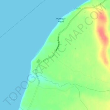 Carte topographique Highlands, altitude, relief