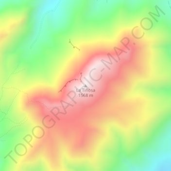 Carte topographique La Tiñosa, altitude, relief