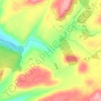 Carte topographique Cachoeira do Tio França, altitude, relief