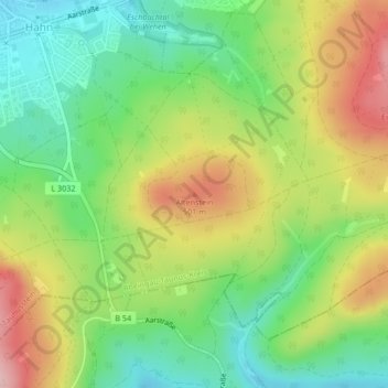 Carte topographique Altenstein, altitude, relief