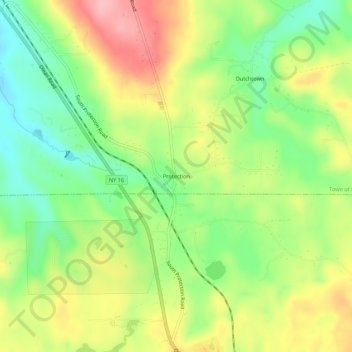 Carte topographique Protection, altitude, relief