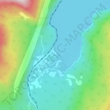 Carte topographique D'Arcy, altitude, relief