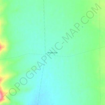 Carte topographique Belalie East, altitude, relief