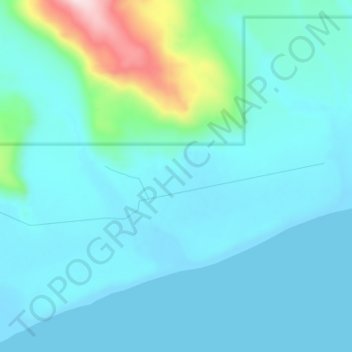 Carte topographique Umnak, altitude, relief