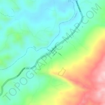 Carte topographique Olival, altitude, relief