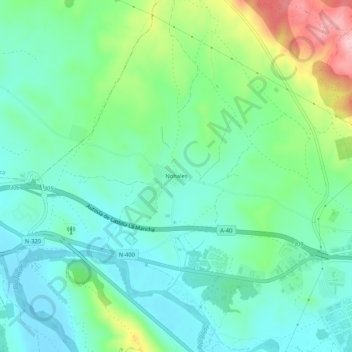 Carte topographique Nohales, altitude, relief