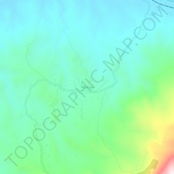 Carte topographique Mziraa, altitude, relief