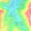 Carte topographique Les Granges, altitude, relief