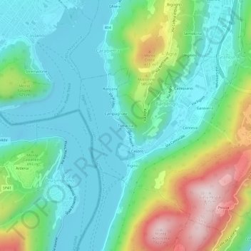 Carte topographique Torraccia, altitude, relief
