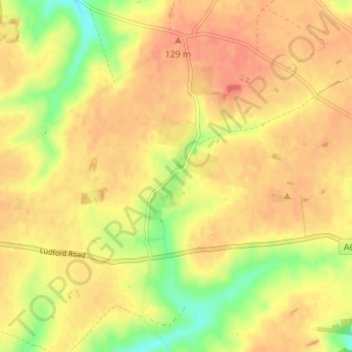Carte topographique Kelstern, altitude, relief