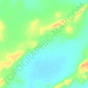 Carte topographique Hadjer Agous, altitude, relief