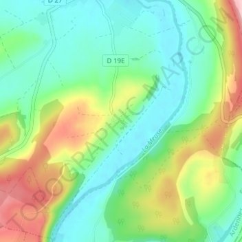Carte topographique Vilmontry, altitude, relief