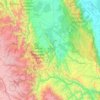 Carte topographique Oxapampa, altitude, relief