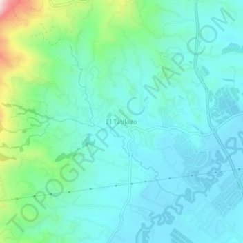 Carte topographique El Tablazo, altitude, relief