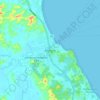 Carte topographique Mersing, altitude, relief