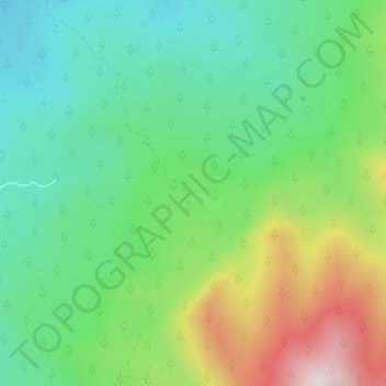 Carte topographique Two Ledge Dam, altitude, relief