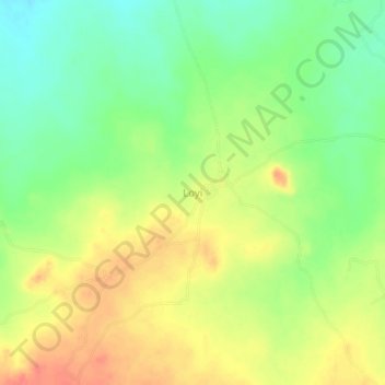 Carte topographique Loyi, altitude, relief