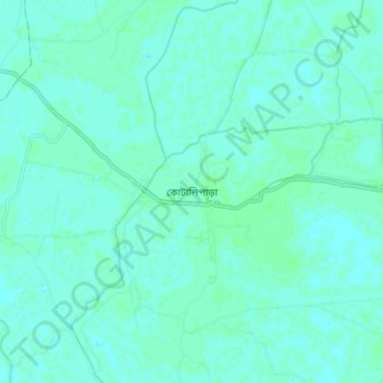 Carte topographique Kotalipara, altitude, relief