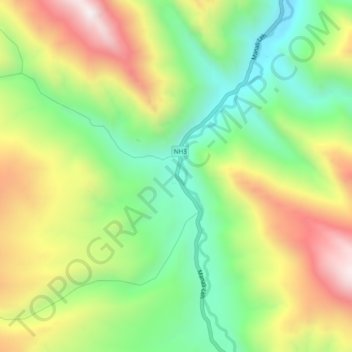 Carte topographique Lato, altitude, relief