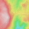 Carte topographique Arbuckle Junction, altitude, relief