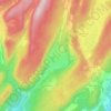 Carte topographique Les Bozonnets, altitude, relief